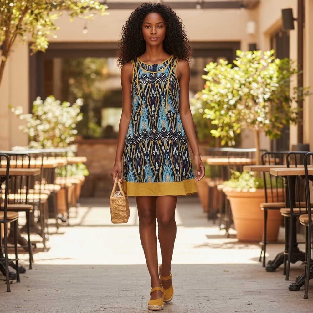NEW Peppermint Boho Chic Flirty Day Dress L